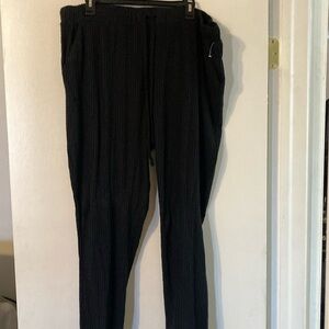 Venus Black Lounge Pants. 1X.